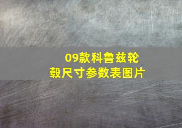 09款科鲁兹轮毂尺寸参数表图片