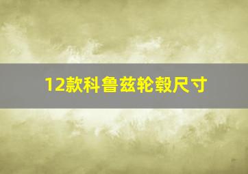 12款科鲁兹轮毂尺寸