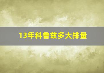 13年科鲁兹多大排量