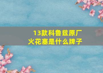 13款科鲁兹原厂火花塞是什么牌子