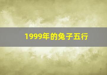 1999年的兔子五行