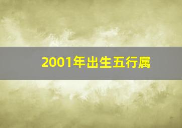 2001年出生五行属