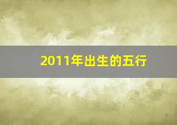 2011年出生的五行