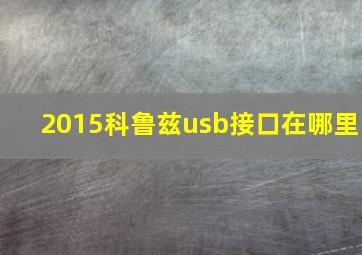 2015科鲁兹usb接口在哪里