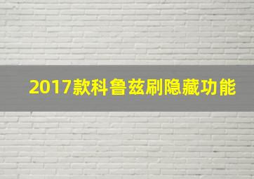 2017款科鲁兹刷隐藏功能