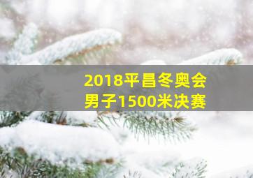 2018平昌冬奥会男子1500米决赛