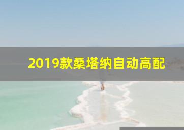 2019款桑塔纳自动高配