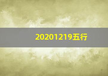 20201219五行