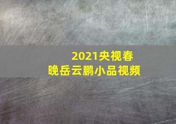 2021央视春晚岳云鹏小品视频