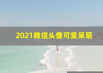 2021微信头像可爱呆萌