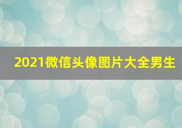 2021微信头像图片大全男生