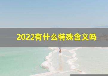 2022有什么特殊含义吗