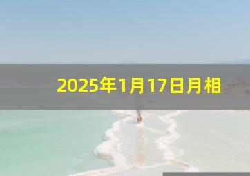 2025年1月17日月相