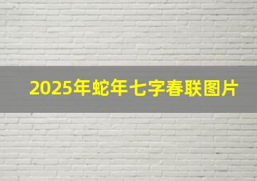 2025年蛇年七字春联图片