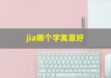 jia哪个字寓意好