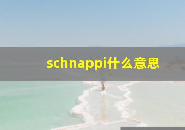 schnappi什么意思