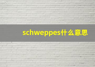 schweppes什么意思