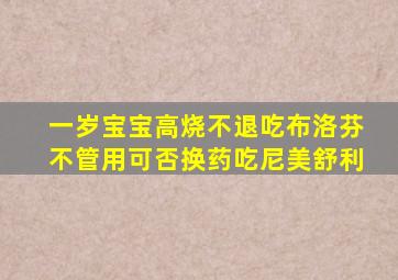 一岁宝宝高烧不退吃布洛芬不管用可否换药吃尼美舒利