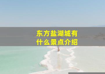 东方盐湖城有什么景点介绍