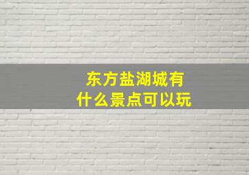 东方盐湖城有什么景点可以玩