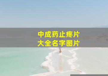 中成药止疼片大全名字图片