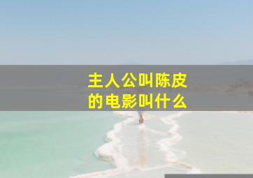 主人公叫陈皮的电影叫什么