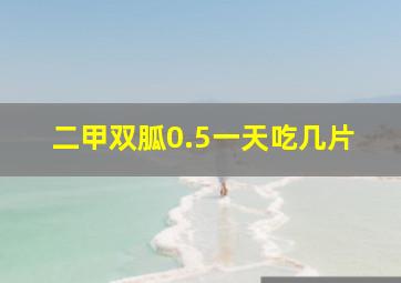 二甲双胍0.5一天吃几片