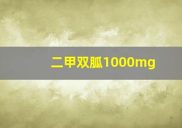 二甲双胍1000mg