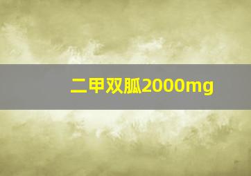 二甲双胍2000mg