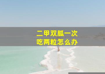 二甲双胍一次吃两粒怎么办