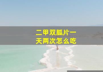 二甲双胍片一天两次怎么吃