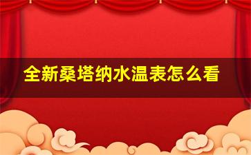 全新桑塔纳水温表怎么看