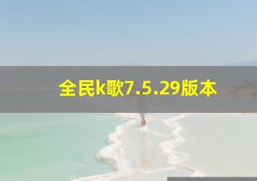 全民k歌7.5.29版本