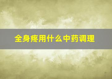 全身疼用什么中药调理