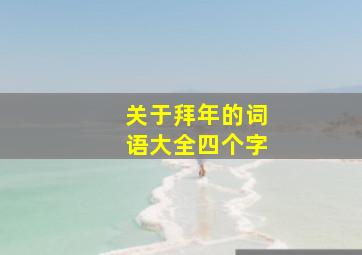 关于拜年的词语大全四个字