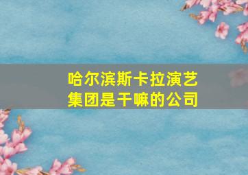 哈尔滨斯卡拉演艺集团是干嘛的公司