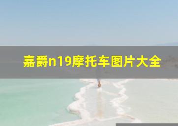 嘉爵n19摩托车图片大全