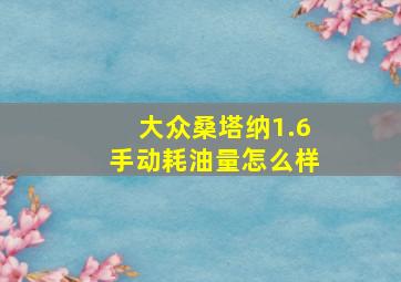 大众桑塔纳1.6手动耗油量怎么样