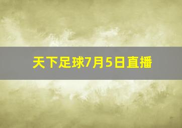 天下足球7月5日直播