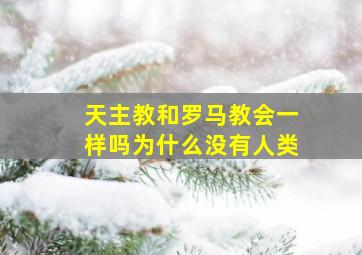 天主教和罗马教会一样吗为什么没有人类