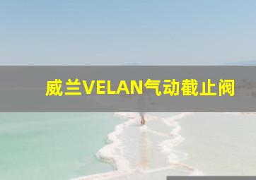 威兰VELAN气动截止阀