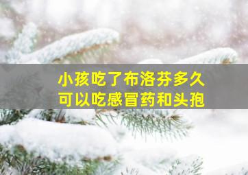 小孩吃了布洛芬多久可以吃感冒药和头孢