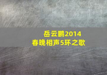 岳云鹏2014春晚相声5环之歌