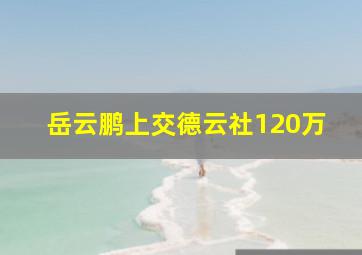 岳云鹏上交德云社120万