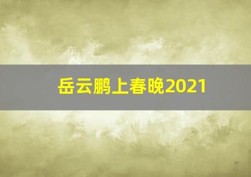 岳云鹏上春晚2021