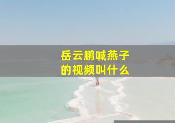 岳云鹏喊燕子的视频叫什么