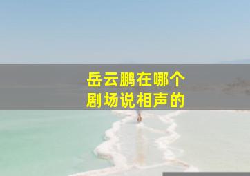 岳云鹏在哪个剧场说相声的