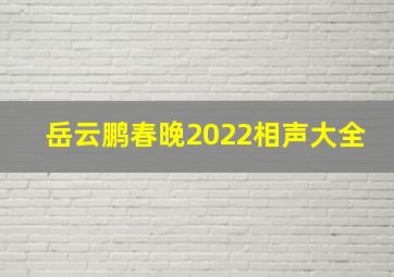 岳云鹏春晚2022相声大全