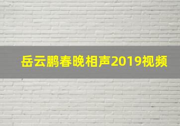 岳云鹏春晚相声2019视频