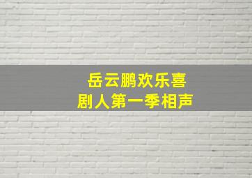 岳云鹏欢乐喜剧人第一季相声